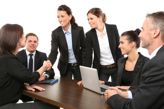 business team portrait studio